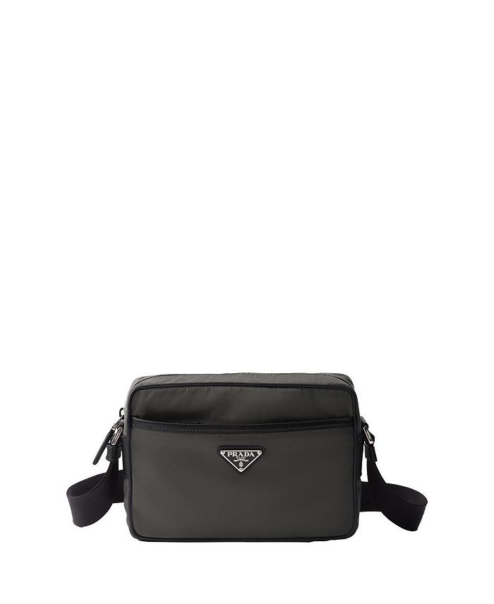 

Плечевая сумка из Re-Nylon и сафьяно. Prada, зеленый