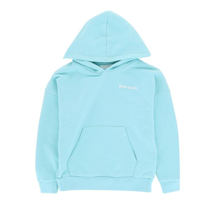 

Худи Palm Angels Kids Logo Hoodie Blue/White, синий