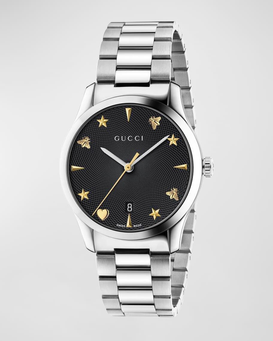 

Мужские часы из нержавеющей стали диаметром 38 мм Gucci
