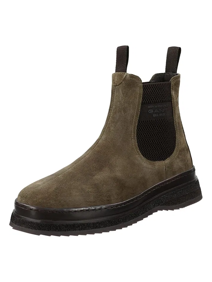Челси-ботинки из велюровой кожи, GANT Footwear, коричневый — фото 4