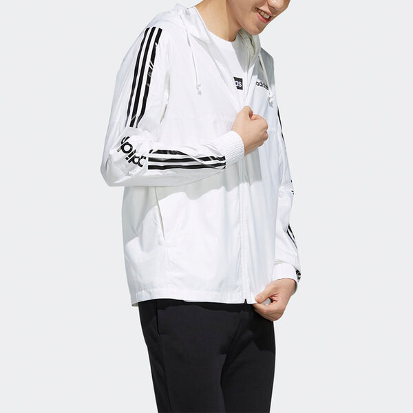 Куртка adidas neo Cozy Sports Hooded Jacket White, белый — фото 4