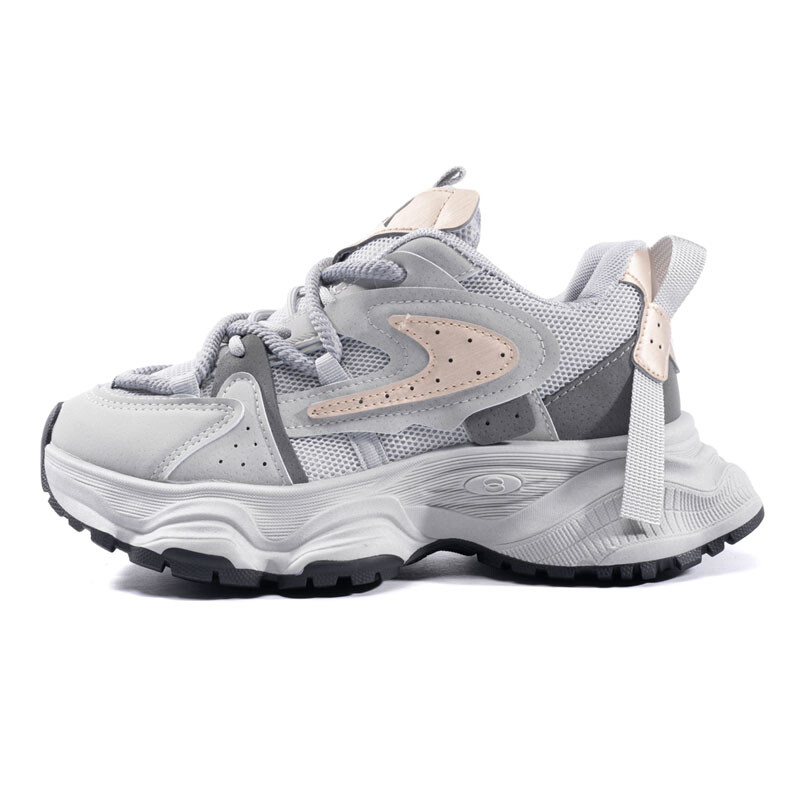 

Кроссовки Mirith Miracer Chunky Sneakers Women's Low-top, серый