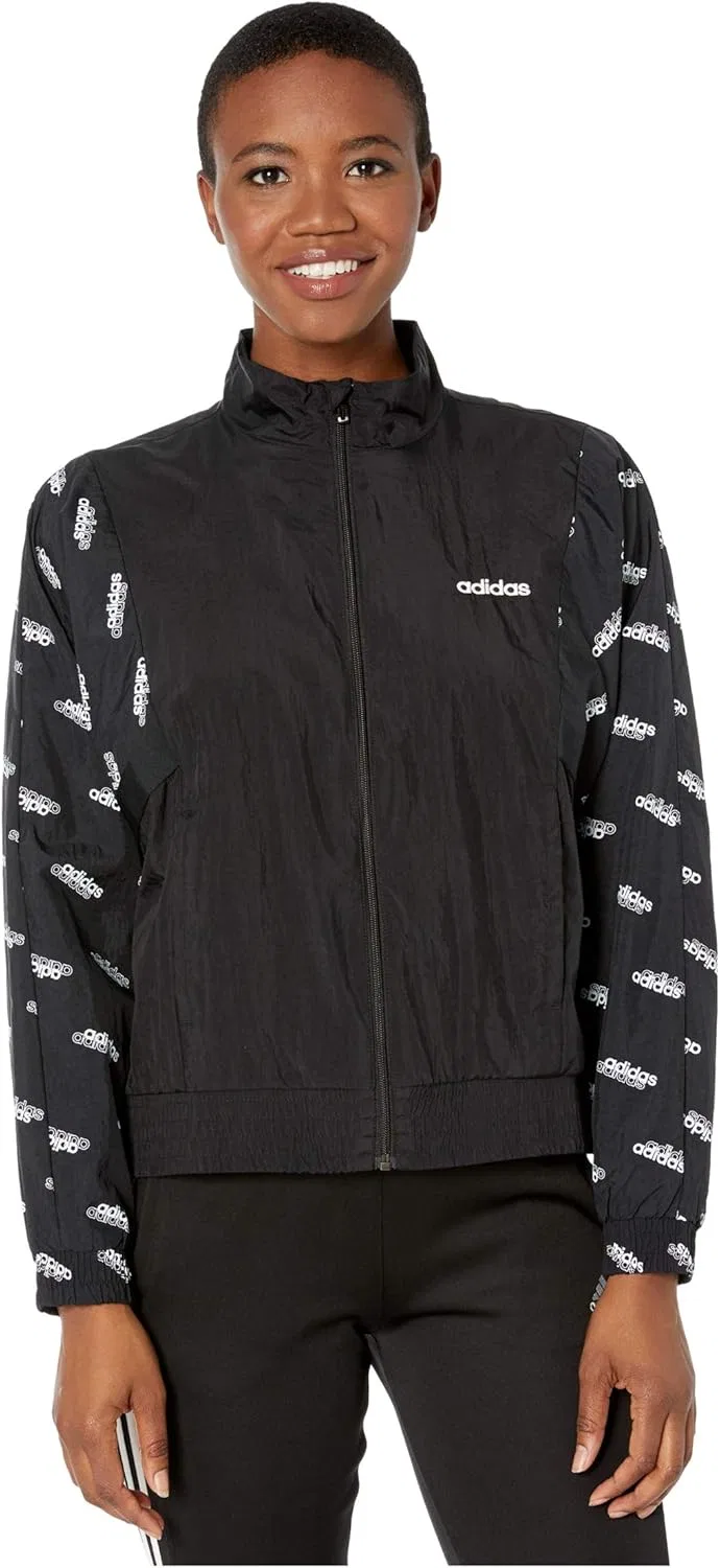 Женская ветровка adidas, Black/White — фото 2