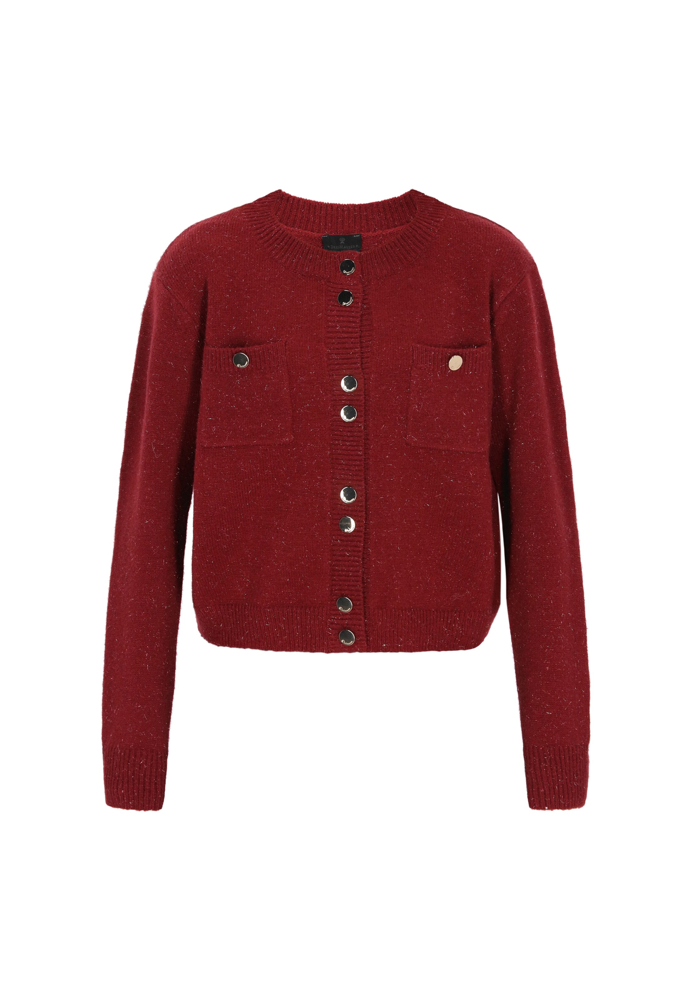 

DreiMaster Klassik Вязаный кардиган в красно-мраморном цвете