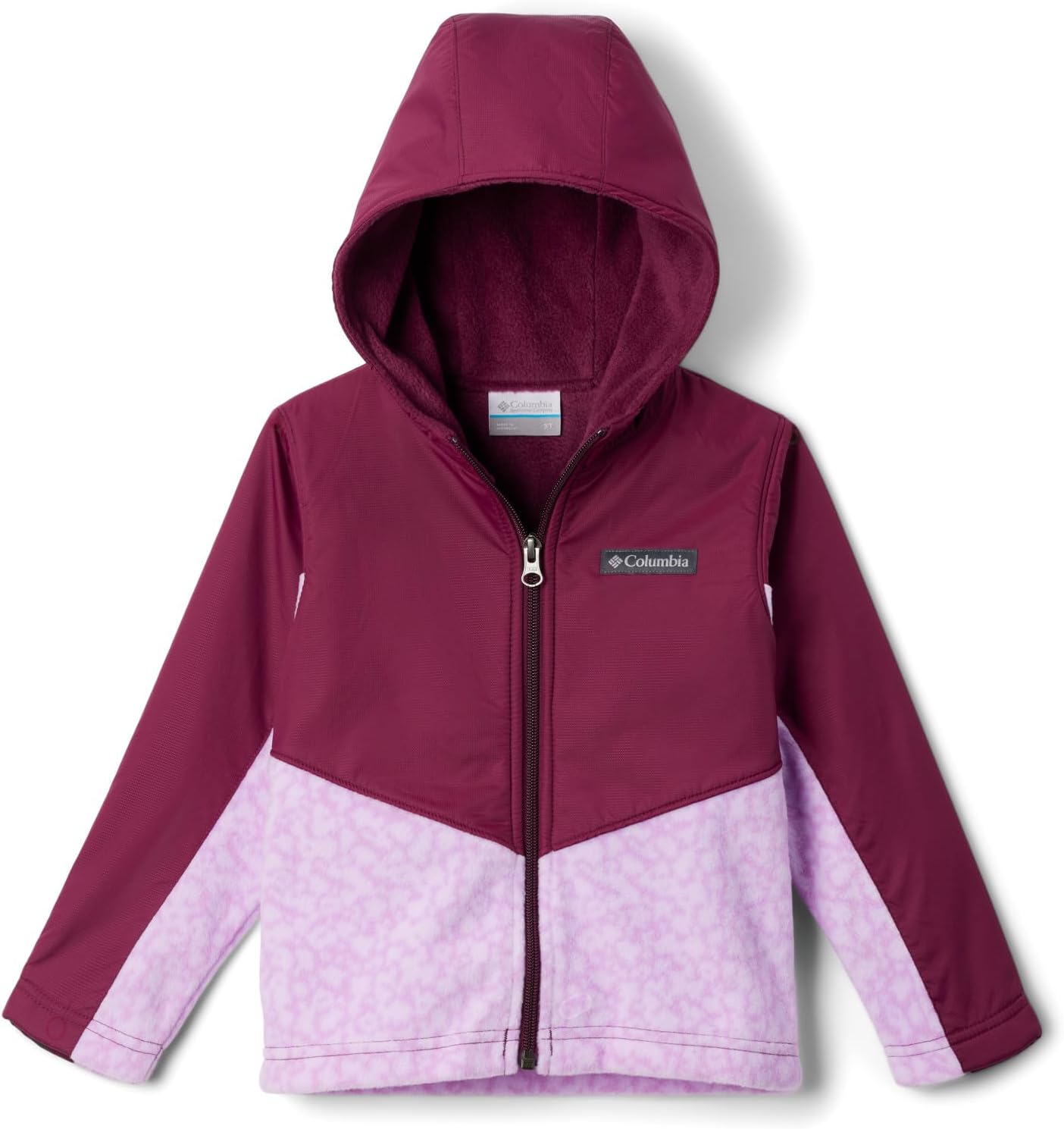 

Columbia детская толстовка Steens Mt Overlay Hoodie, Gumdrop Posies, Marionberry