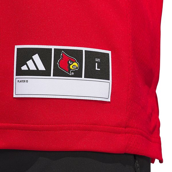 Мужская футболка #24 red Louisville Cardinals alternate premier strategy Adidas — фото 4