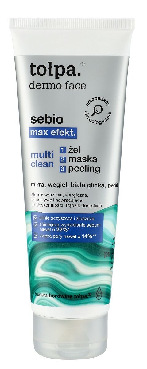 

Tołpa Sebio Max Efekt Multi Clean гель для умывания лица, 100 ml