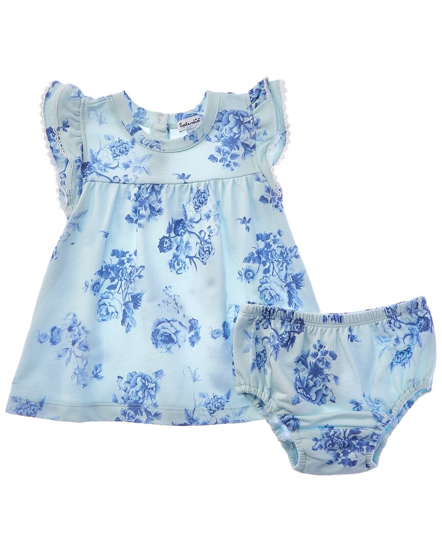 

Великолепное индиго цветущее платье Splendid