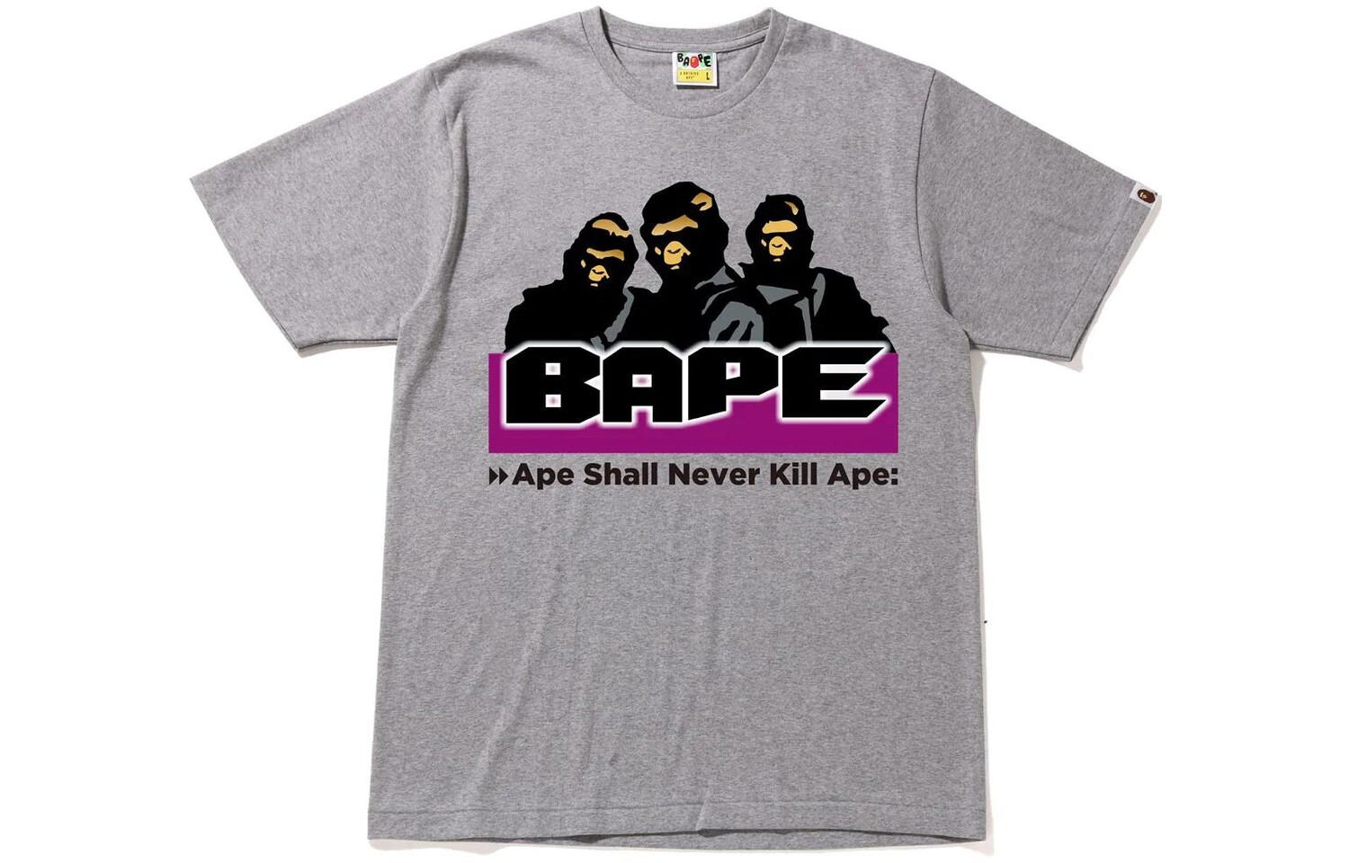 

Футболка с графикой #8 из архива BAPE A Bathing Ape, серый
