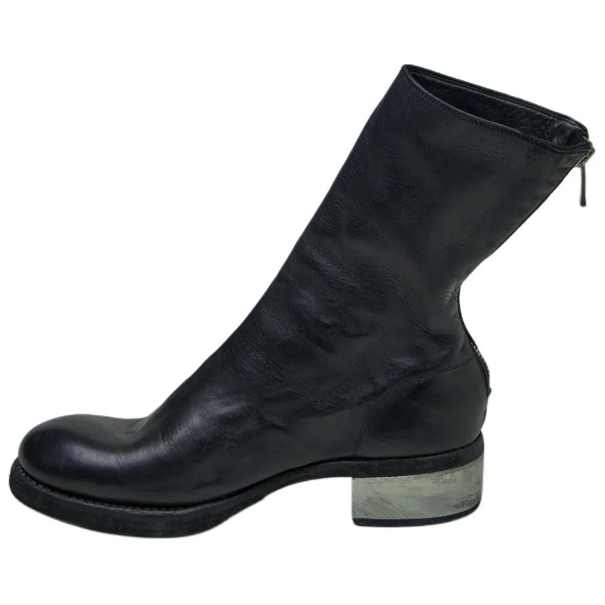 Ботинки мужские кожаные GUIDI Original Shoe Box Included черные