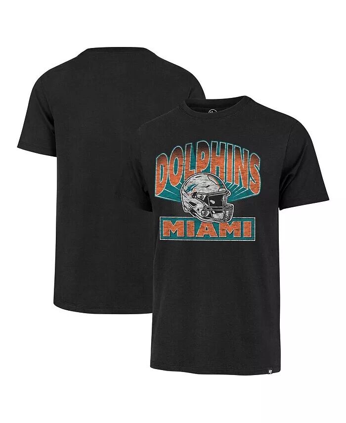 

Мужская черная потертая футболка Miami Dolphins Amplify Franklin '47 Brand