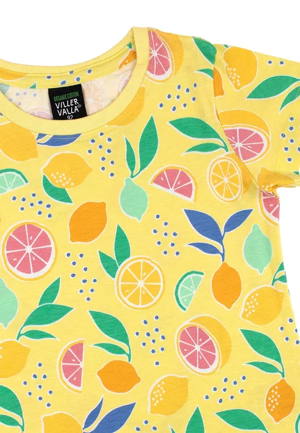 Футболка Villervalla 0143mna print t-shirt, лимонно-желтый — фото 3