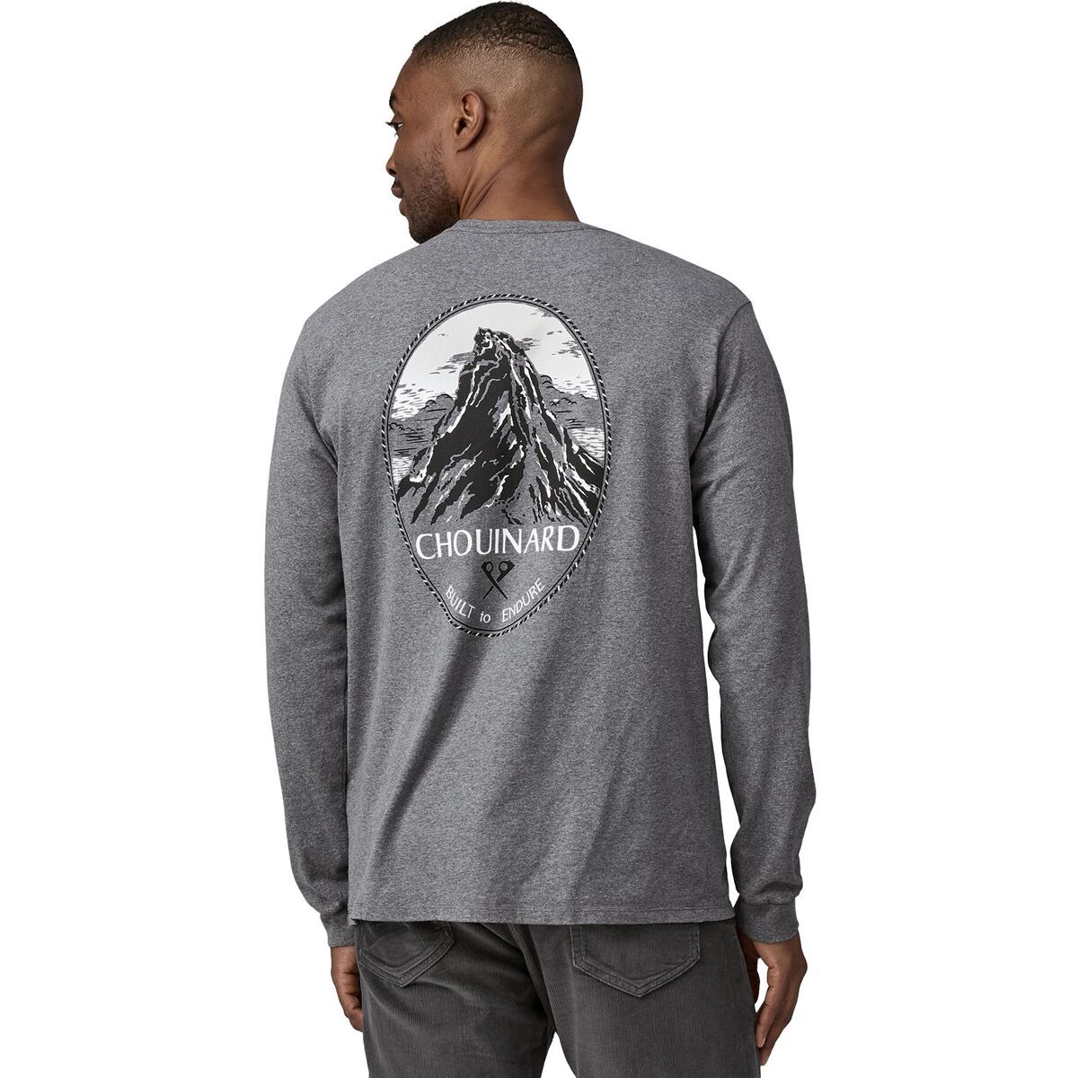 

Футболка с длинным рукавом Chouinard crest Patagonia, цвет gravel heather