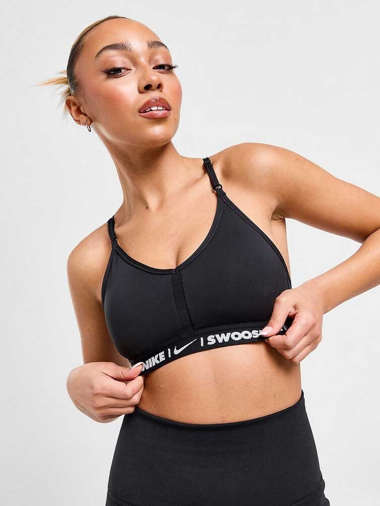 

Спортивный бюстгальтер Nike W NK DF INDY BRA GLS, черный