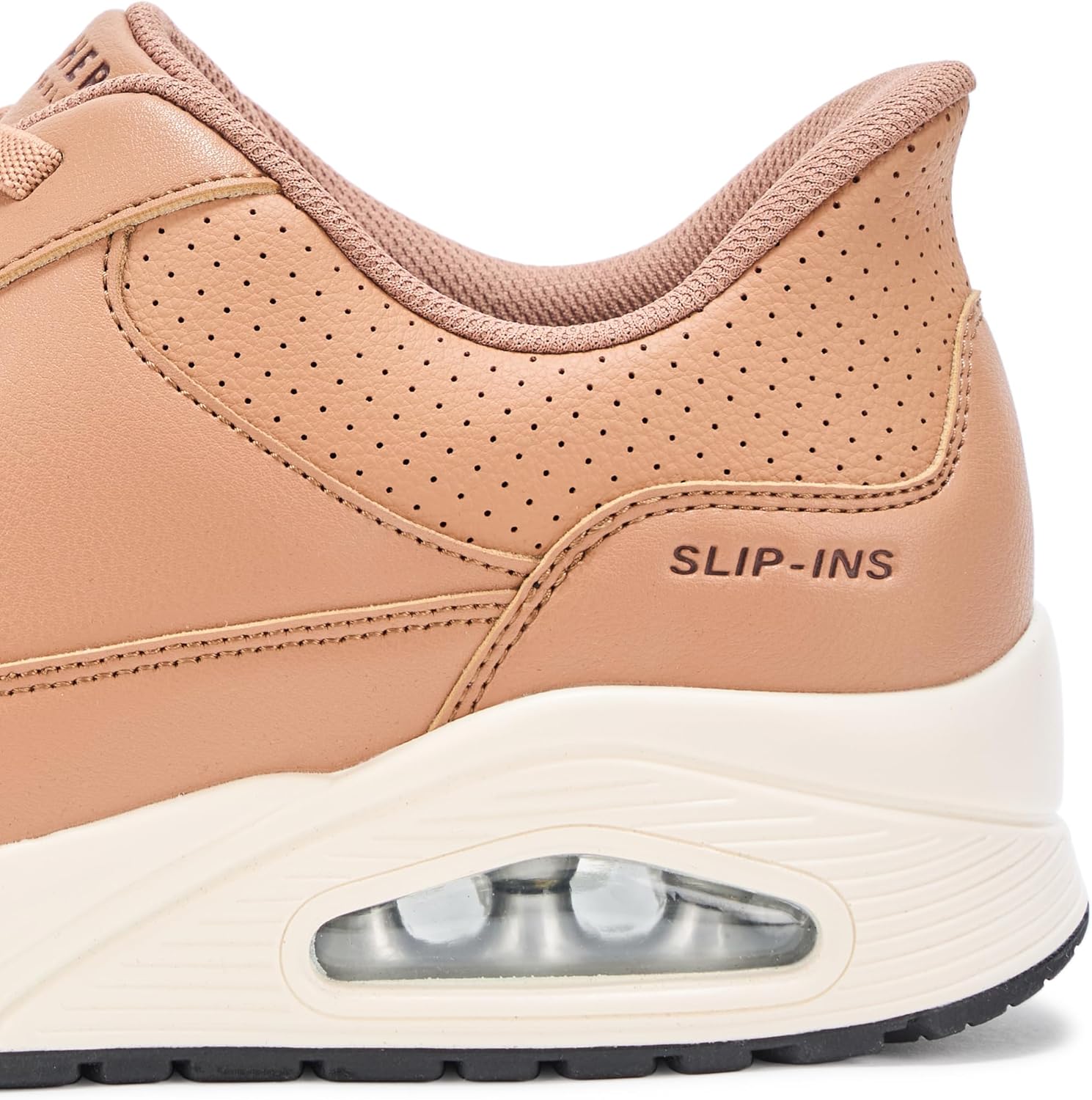 Мужские слипоны Skechers Uno - Banksia Luxe без использования рук, Tan — фото 4
