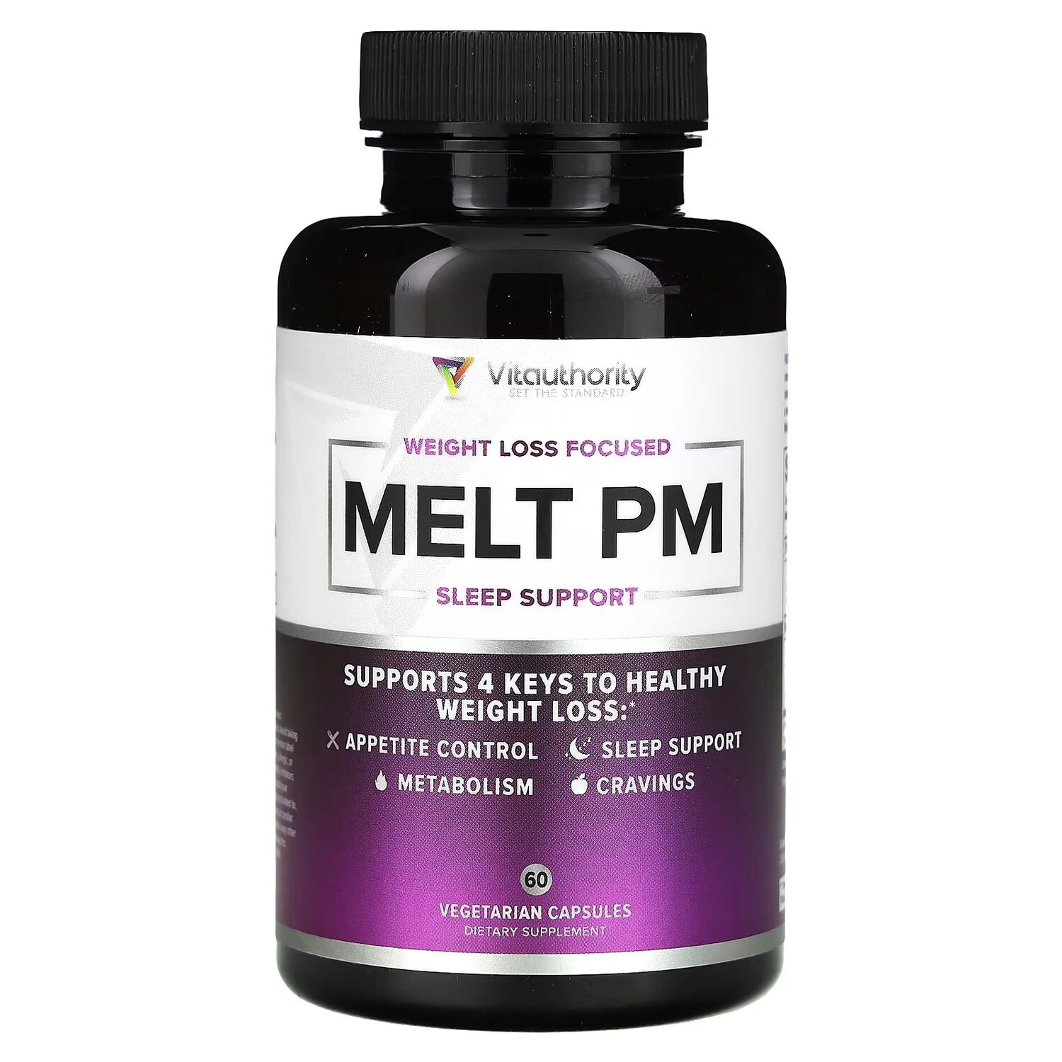 

Melt PM, Поддержка сна, 60 вегетарианских капсул Vitauthority