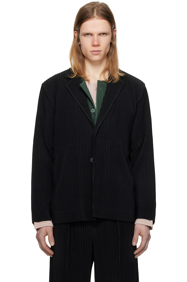 

Жакет с плиссировкой 1 Homme Plissé Issey Miyake, черный