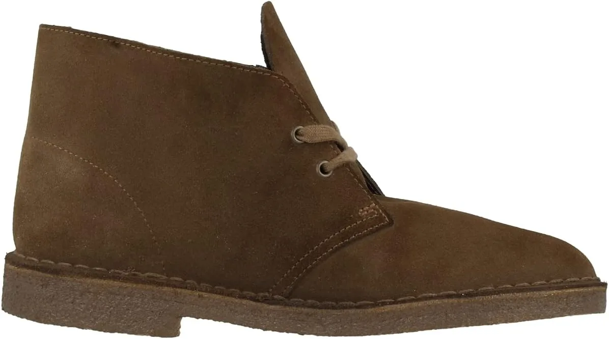 Ботинки Clarks Originals Desert Boot, мужские ботинки Desert Boots, ботинки на невысоком каблуке и ботинки, серые (замша wolf) — фото 3