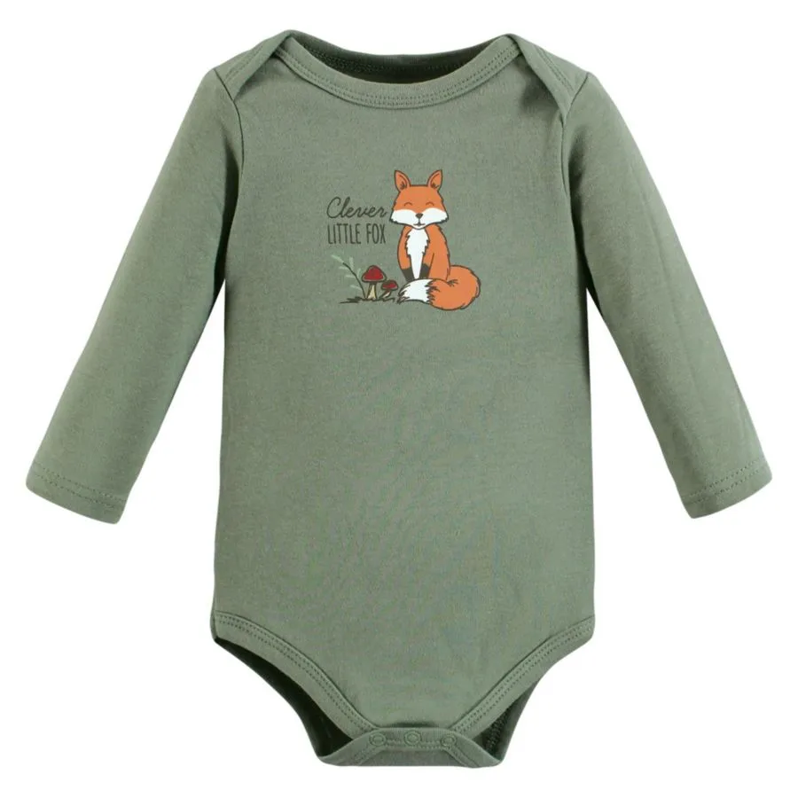 Хлопковые боди с длинными рукавами, комплект из 3 штук Hudson Baby, Forest Fox — фото 3