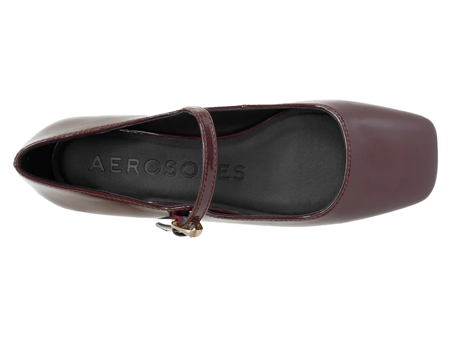 Туфли Aerosoles Isannah Mary Jane Pump, Dark Red Patent Synthetic — фото 4