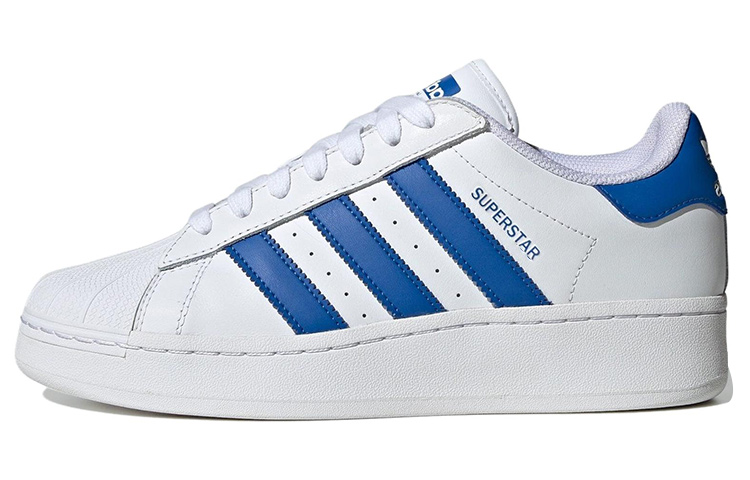 

Adidas Originals Адидас Ориджиналс Суперстар бело-голубые, цвет White Blue