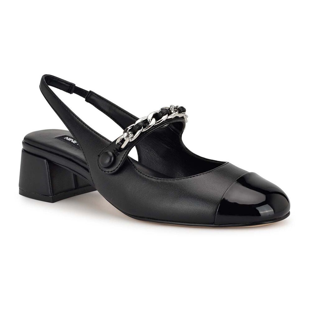 

Женские туфли-лодочки Nine West Geko на блочном каблуке, цвет Black Multi