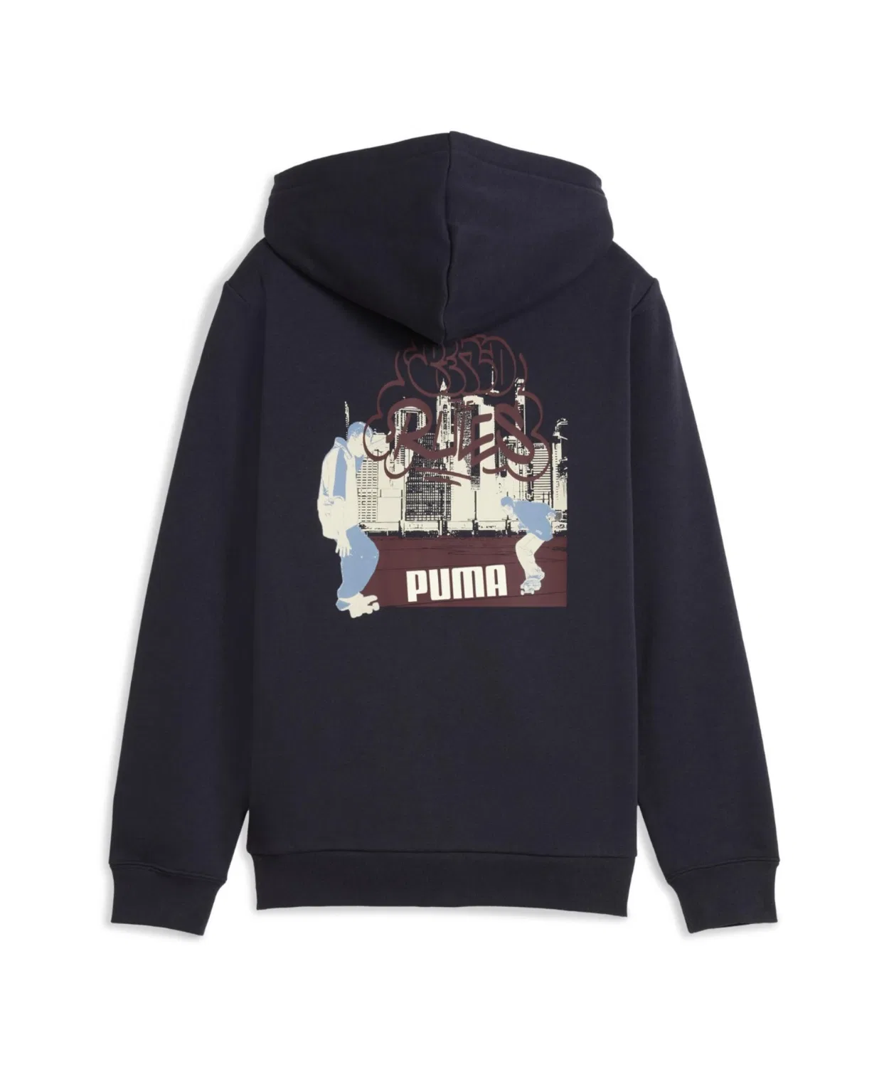 Флисовая куртка PUMA MID90S Full Zip, оверсайз, кремовый — фото 3