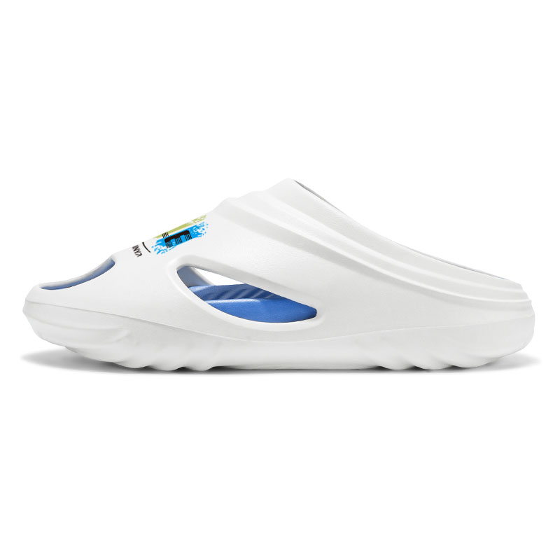 

CariteSport Слайдеры мужские бело-голубые, цвет White Blue