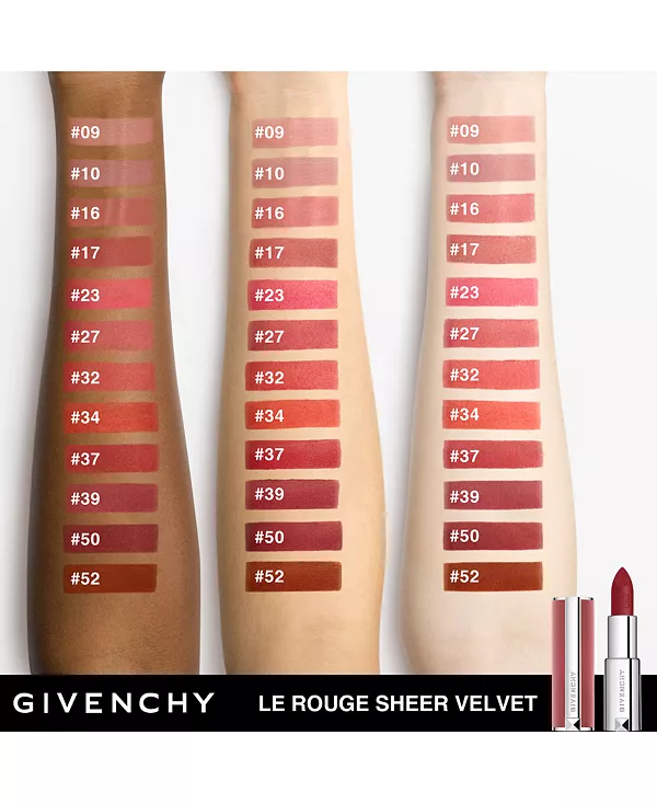 Сатиновая увлажняющая помада Le Rouge Interdit. Givenchy, #350 rouge auburn: brown with warm red undertones — фото 4