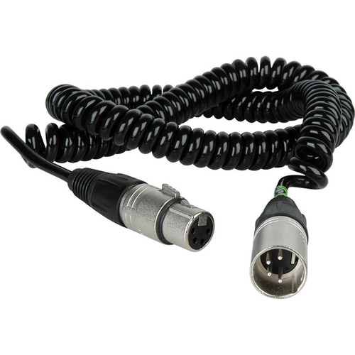 

Sescom 4-Pin XLR Male to 4-Pin XLR Female Coiled ICOMX4-MF-10C