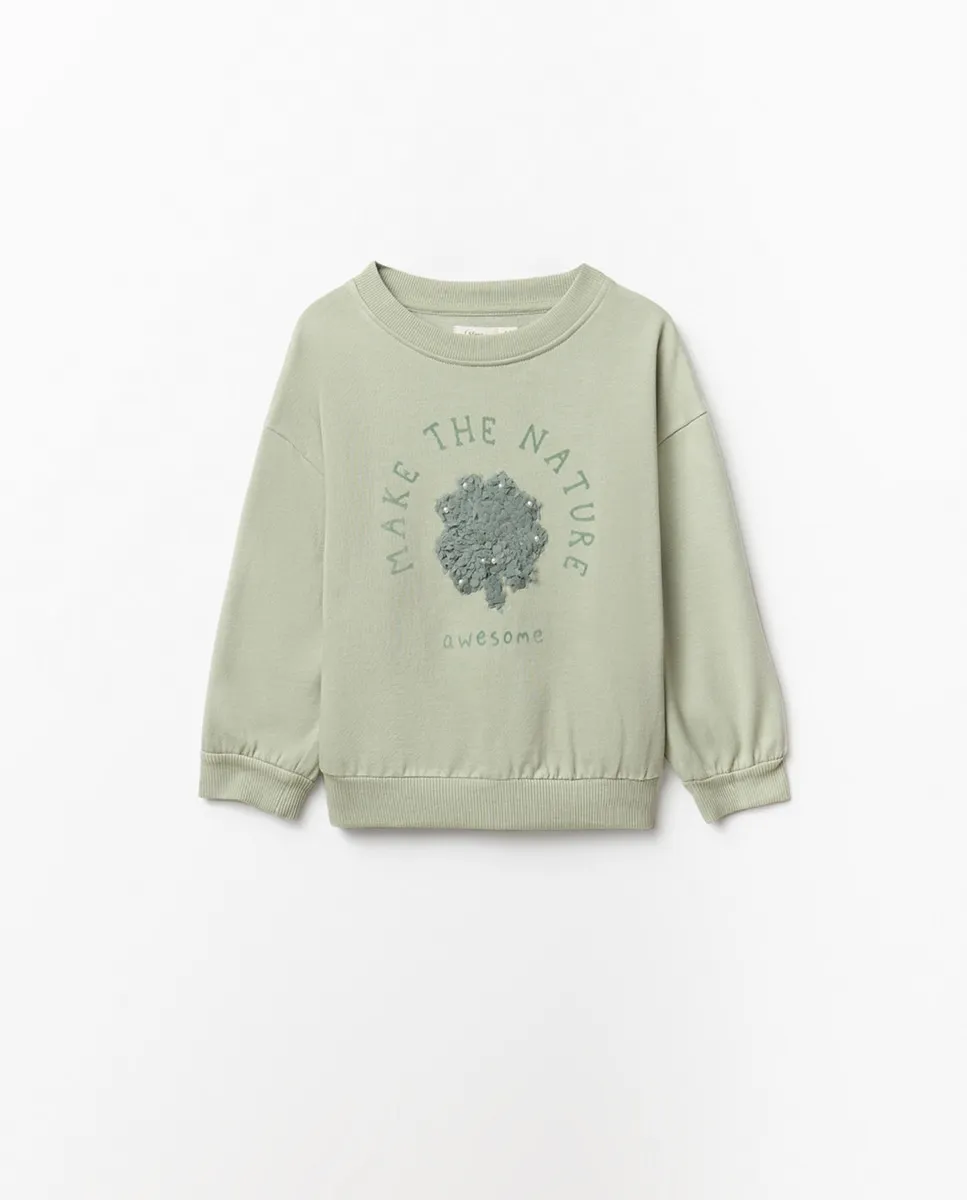 

Толстовка с клевером из тюля Sfera, светло-зеленый