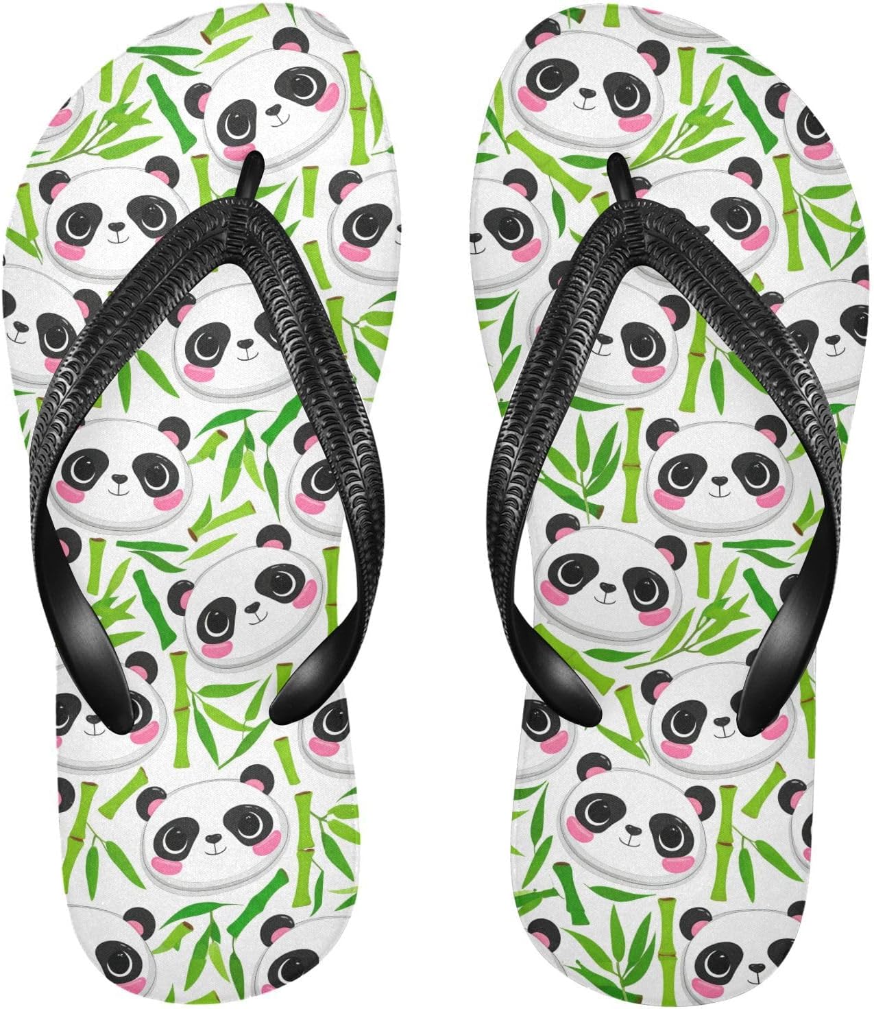 

Милые сланцы с пандой и бамбуком, пляжные летние повседневные сандалии для женщин и мужчин, душевые тапочки 2301714 Kfbe, Panda