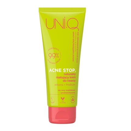 

Uni.Q Acne Stop Натуральный Матирующий Крем Для Лица 75мл Uniq