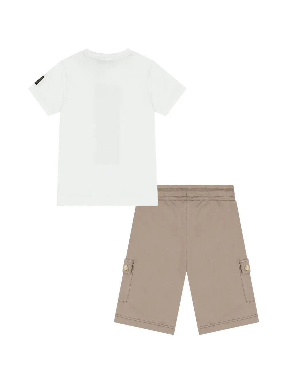 Комплект из топа и шортов с логотипом Aigner Kids, белый — фото 2