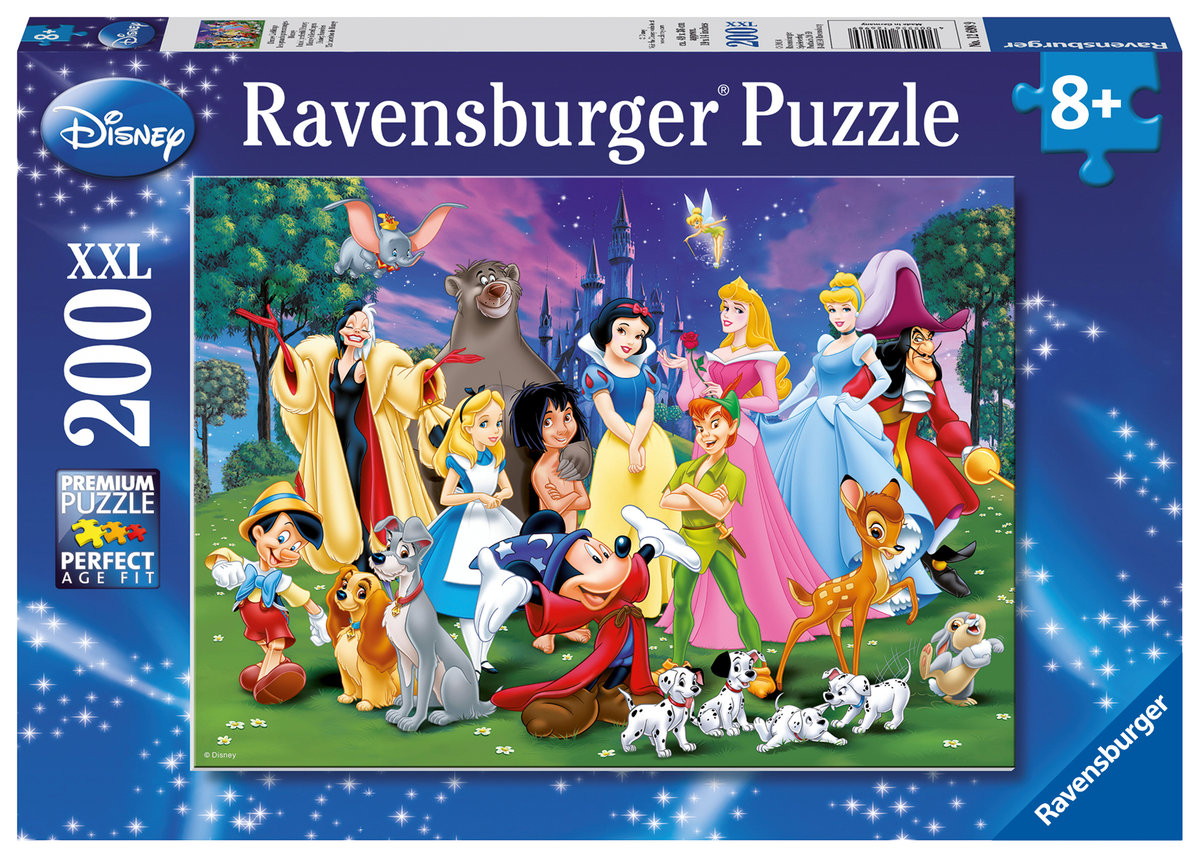 

Ravensburger, пазл, Disney, Любимые сказочные персонажи, XXL, 200 шт.