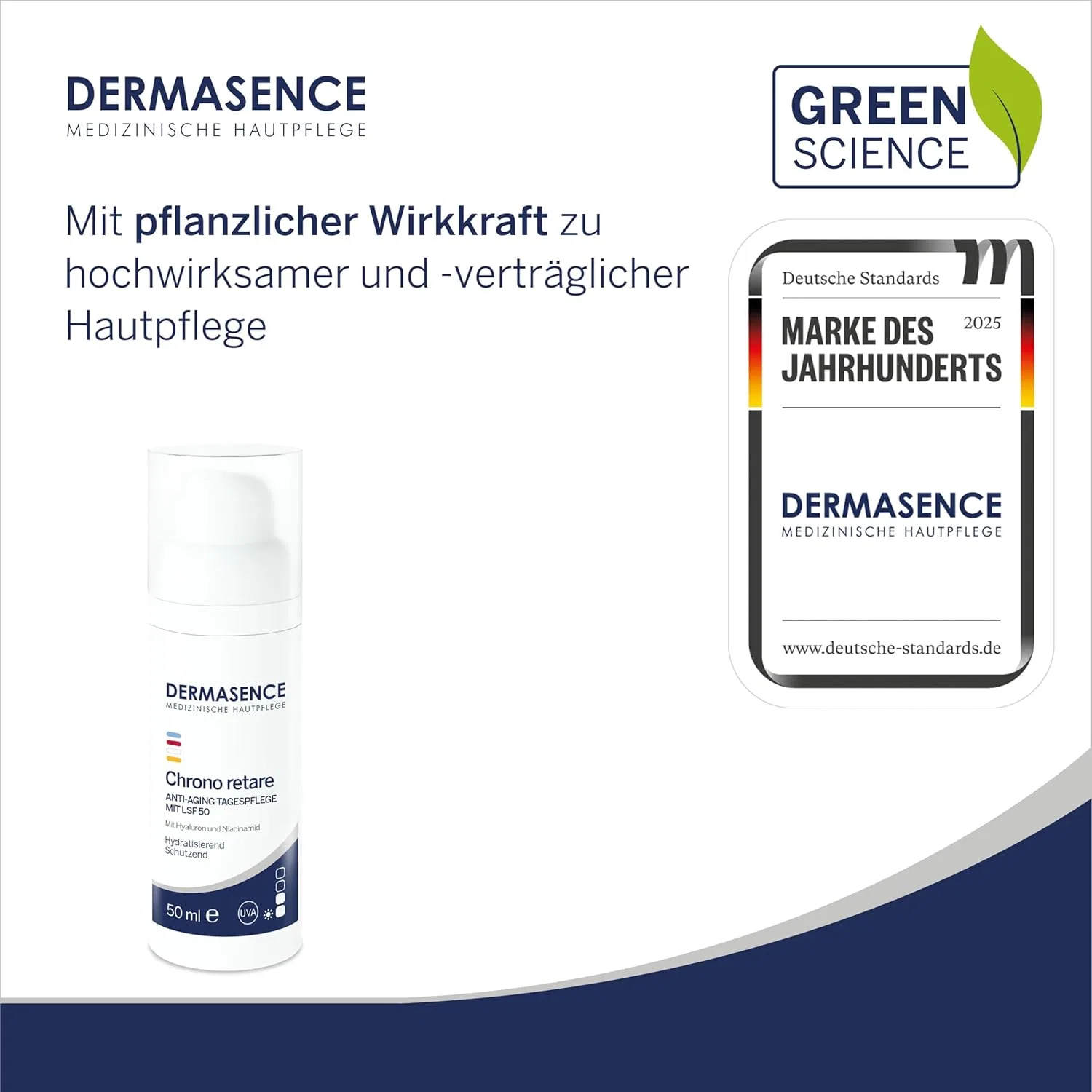 Крем для лица SPF50 DERMASENCE Антивозрастной дневной «Chrono Retare Anti-Ageing Day Cream» с от — фото 2