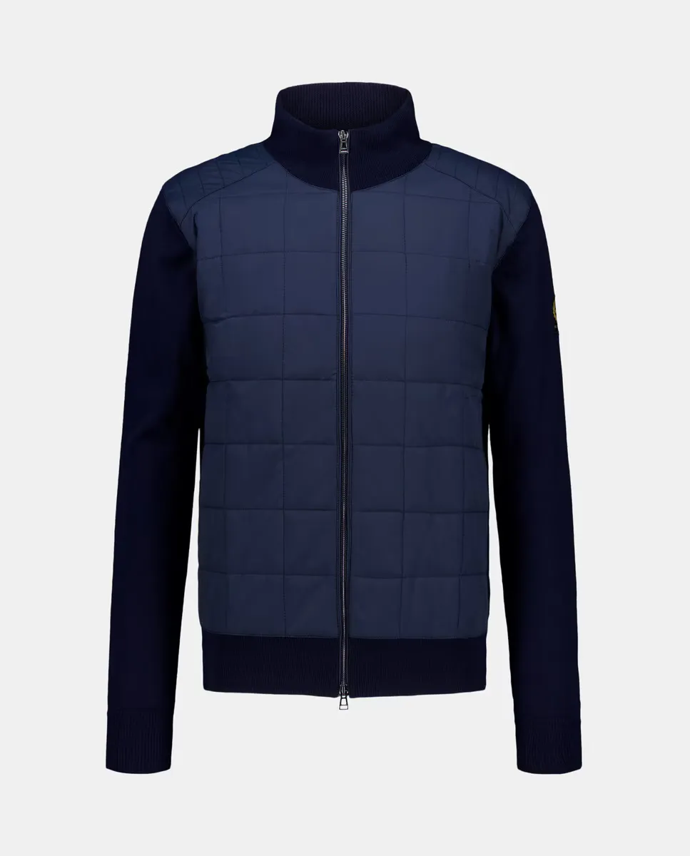 

Мужская куртка из двойной ткани с воротником Perkins Belstaff, темно-синий