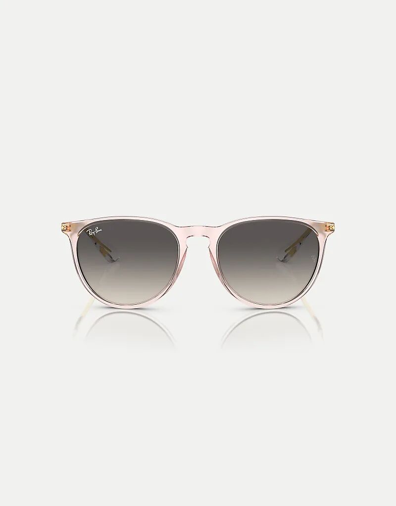 

Солнцезащитные очки Ray-Ban Erika Classic Phantos с серыми линзами в прозрачно-розовой оправе