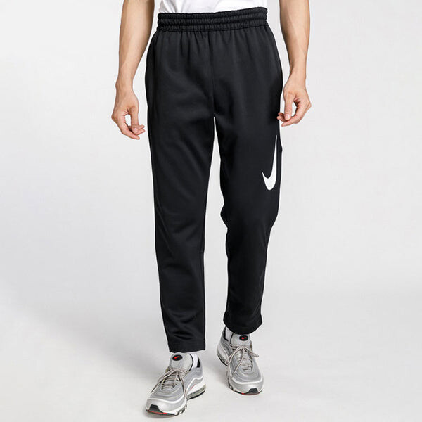 Брюки large fleece lined stay warm straight casual long pants black Nike, черный — фото 4
