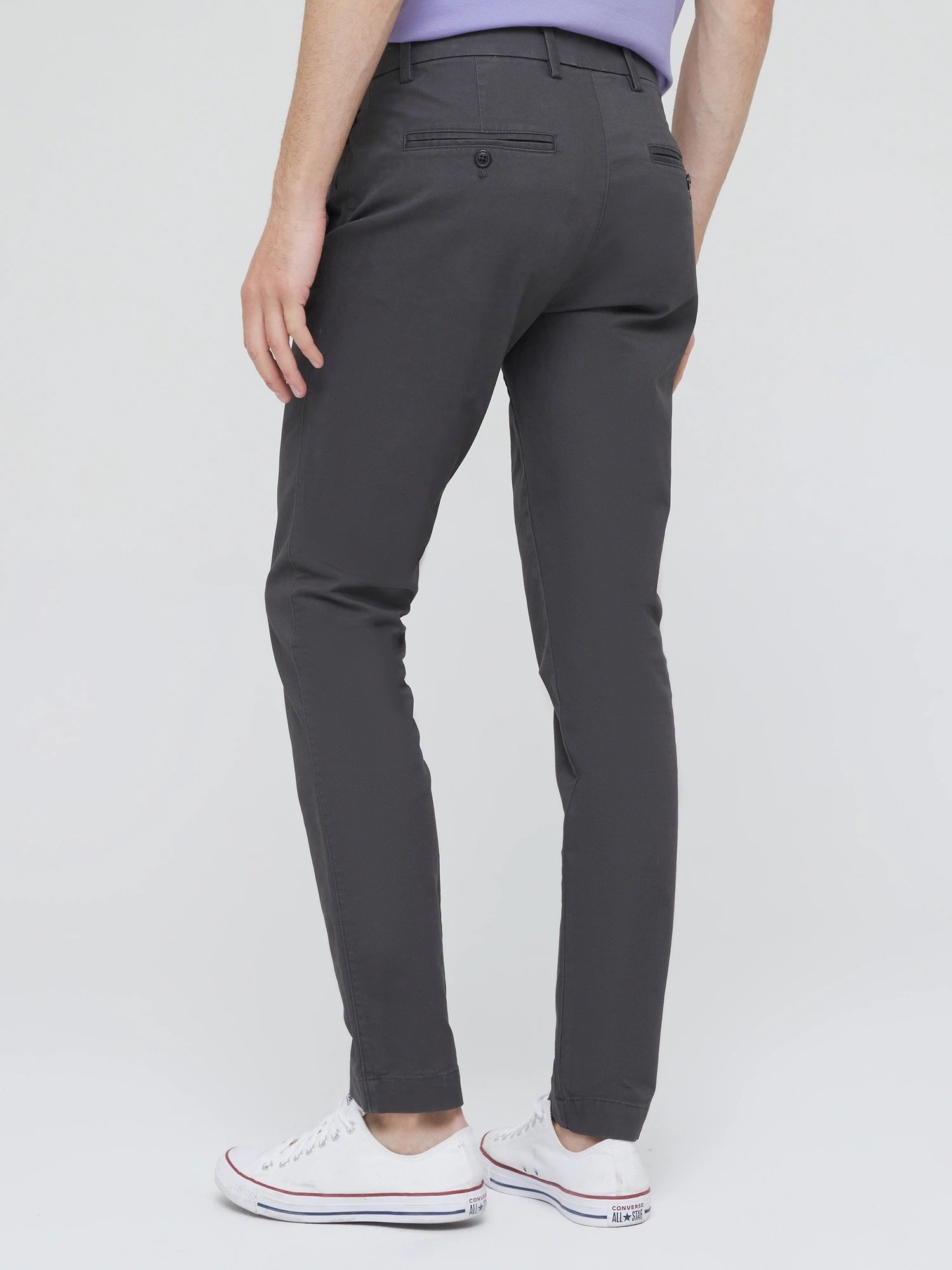 Брюки Gapflex Essential Khaki Skinny Fit Gap, SOFT_BLACK — фото 2