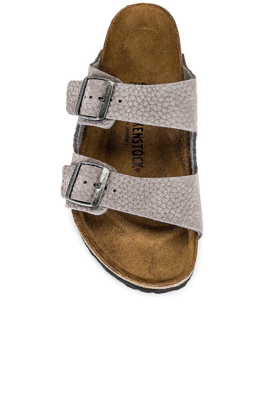 Шлепанцы Birkenstock Arizona, цвет Desert Buck & Whale Gray — фото 4