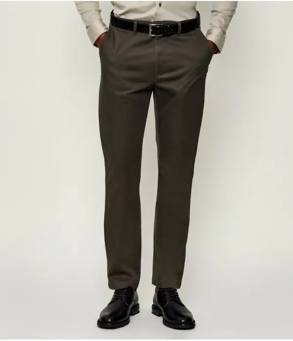 Брюки чинос Slim fit Calvin Klein, зеленый — фото 3