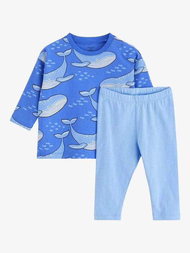 

Комплект топа и леггинсов baby whale Lindex, синий