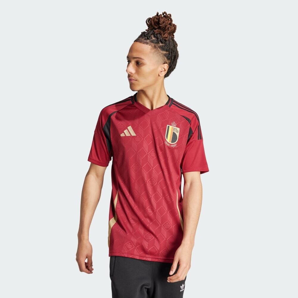 

Униформа Adidas Belgium 24 Home Jersey, цвет Team College Burgundy