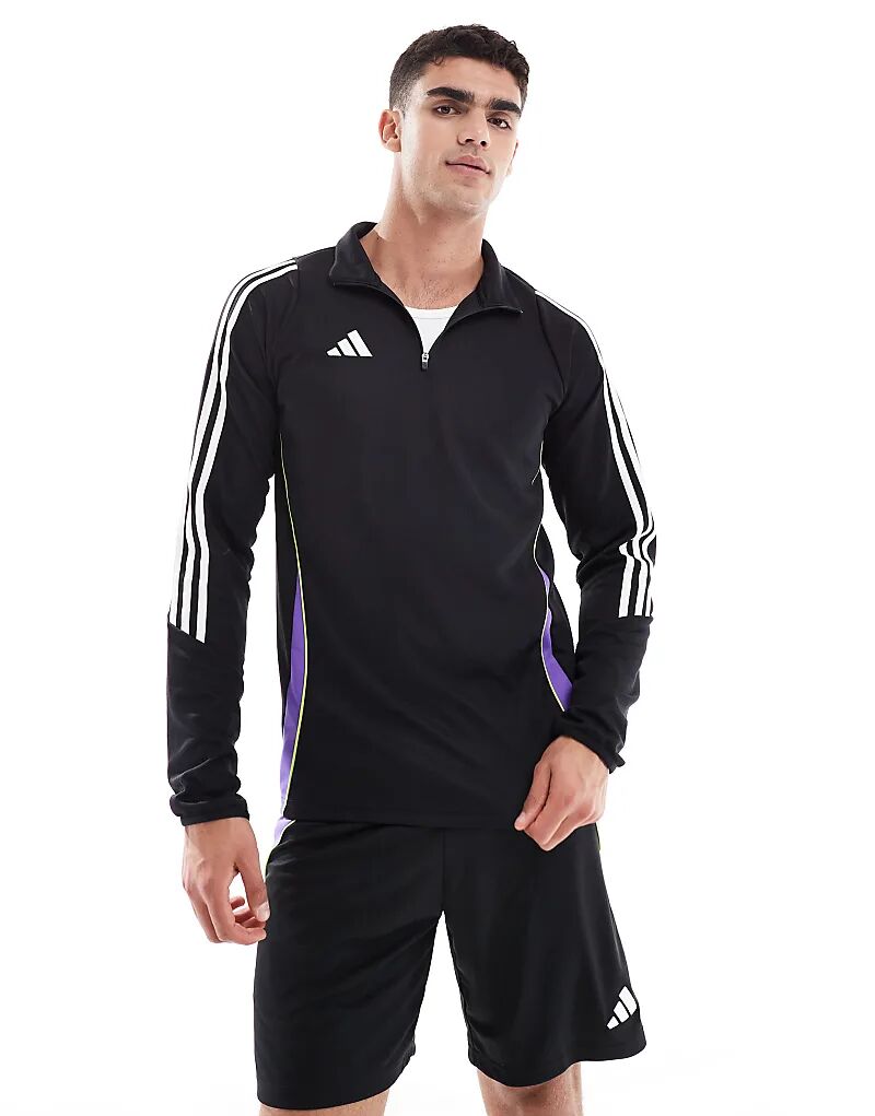 

Тренировочный топ adidas Football Tiro 24 в черно-фиолетовом цвете Adidas Performance