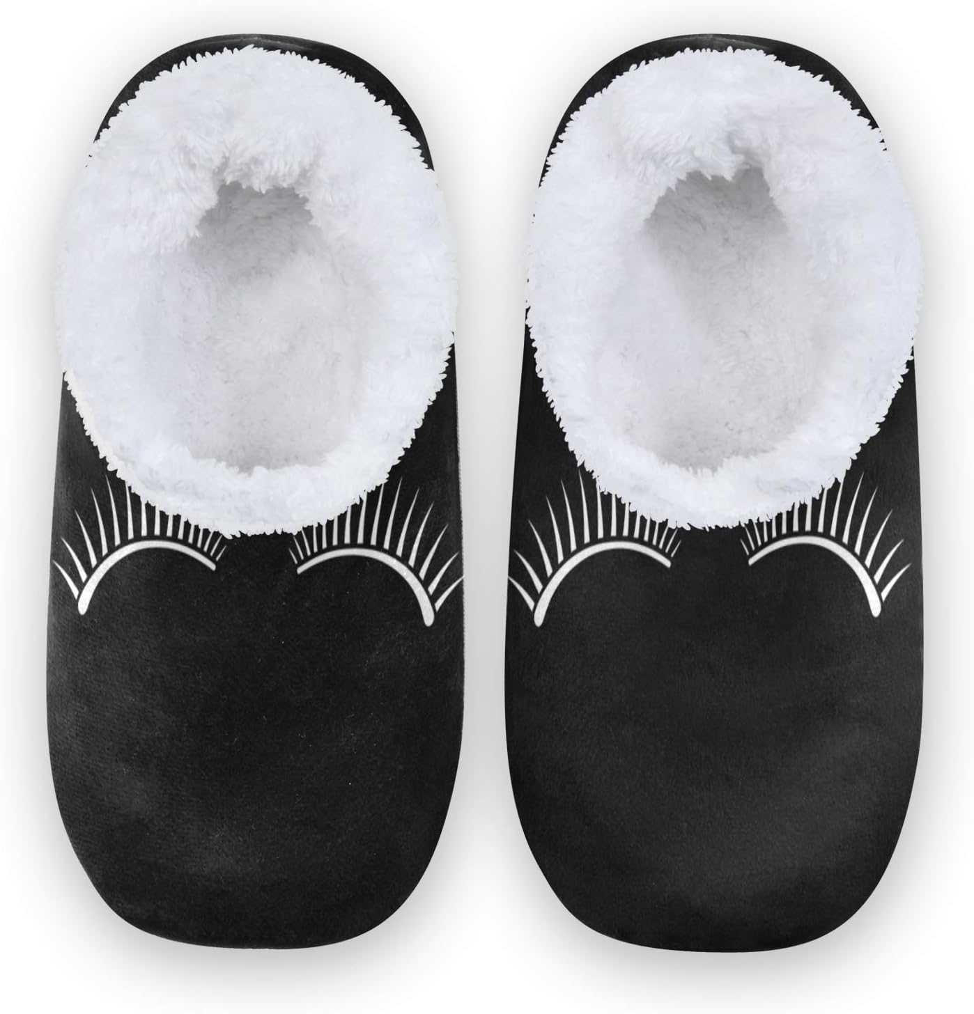 

Тапочки с ресницами Qmxo Black Girl для женщин и мужчин, женские домашние тапочки из кораллового флиса, носки-тапочки с пушистыми стопами, комнатные тапочки с противоскользящей подошвой Hmzxz, Multicoloured