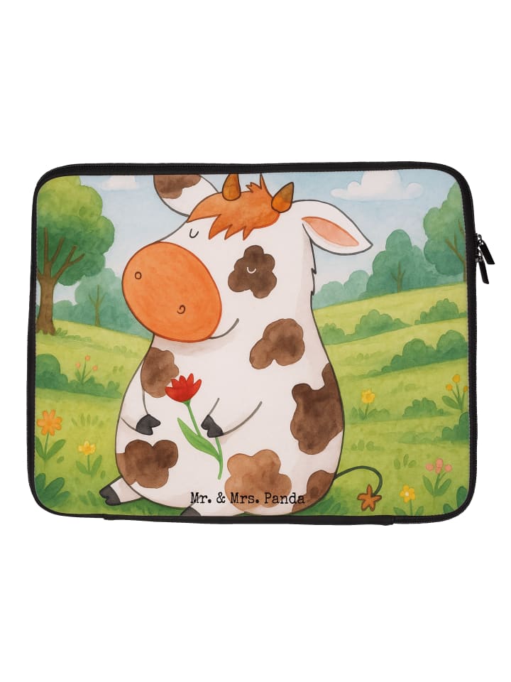 

Mr. & Mrs. Panda Сумка для ноутбука с изображением коровы, без слогана, белого цвета