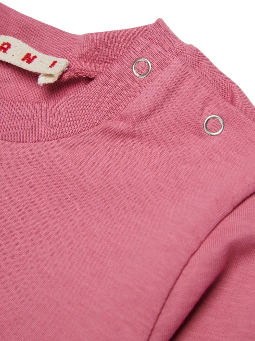 Футболка с длинными рукавами и логотипом Marni Kids, розовый — фото 4