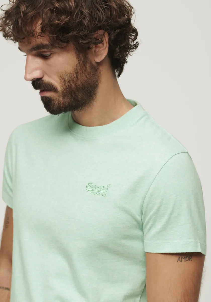 Рубашка с круглым вырезом Superdry "Футболка Essential Logo из органического хлопка", мятный — фото 2