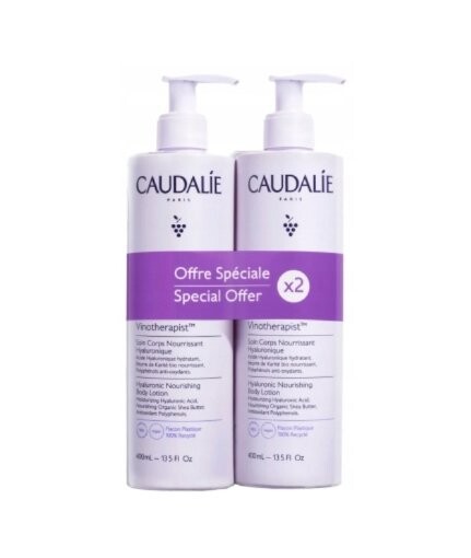 

Лосьон для тела с гиалуроновой кислотой, 2x400 мл Caudalie Vinotherapist